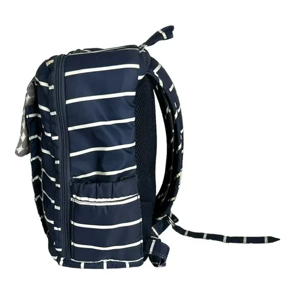 JuJuBe‎ Diaper Backpack Coastal Collection MiniBe Annapolis Navy Blue Striped - Picture 3 of 13